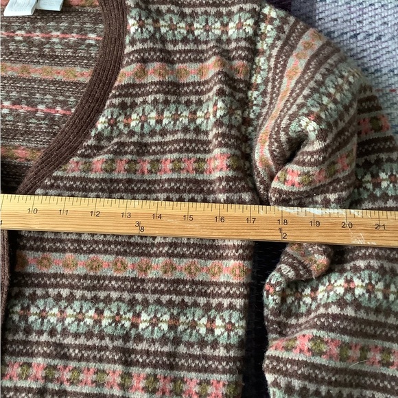 Perfect Vtg Shetland Wool Fair Isle Sweater - Picture 3 of 4
